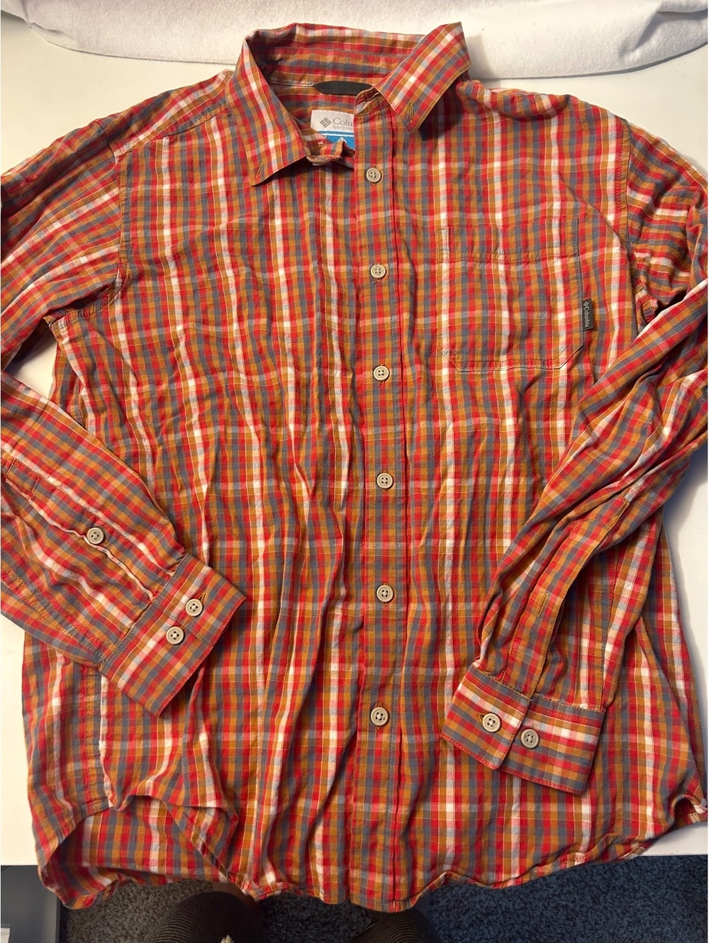 Columbia Plaid Button Up